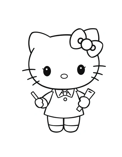 Hello Kitty as a teacher